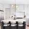 Designers Fountain Teatro 3 Light Modern Brushed Gold with Etched Opal Glass Shades Chandelier For Dining Rooms D296C-3CH-BG - alternate 2